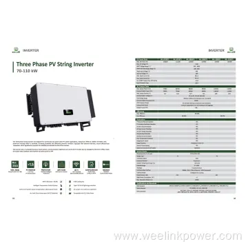 120kw on Grid High Voltage 3Phase Solar Inverter